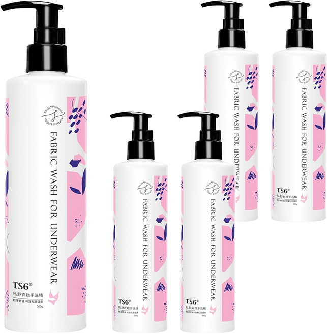 TS6 私舒衣物手洗精, 300g, 5瓶