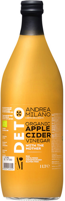 안드레아밀라노 유기농 사과식초, 1L, 1개