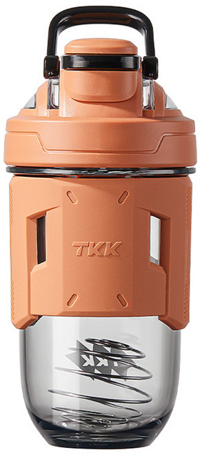 TKK T-Max 能量搖搖杯 美國進口Tritan材質 加厚款 手提式 運動水瓶, 霜橙色, 1個, 700ml