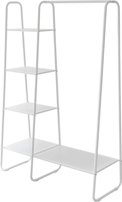 全鐵製衣帽層架 RH2502-WT, 白色