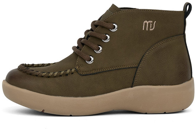 J SHOE 內刷毛 Contic 輕量綁帶舒適踝靴 4.5cm