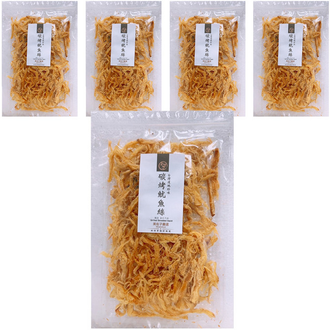 MISAKO 美佐子 嚴選海味系列 碳烤魷魚絲, 5包, 80g