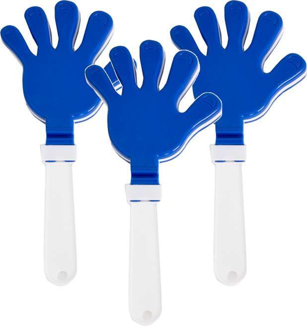 PARTYSHOW 應援用大號手掌拍拍棒, 藍色, 3個