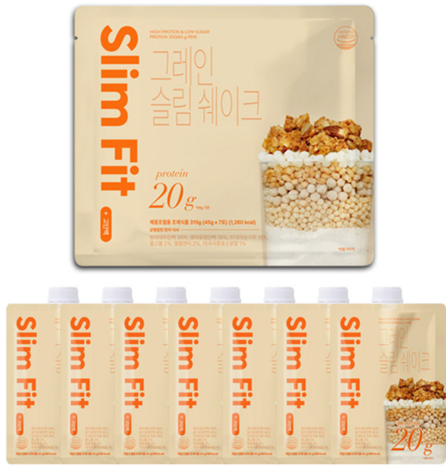 익스트림 그레인 슬림 쉐이크 7p, 315g, 1박스