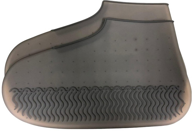 拉鍊式防水鞋套, 黑灰色