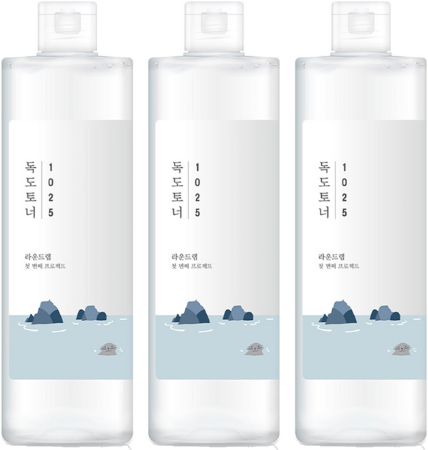 라운드랩 독도 토너, 500ml, 3개