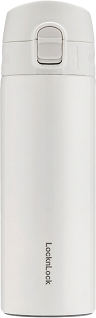 LocknLock 樂扣樂扣 慕斯彈跳蓋保溫杯 IVY-CN-8 280g, 米白色, 340ml, 1個