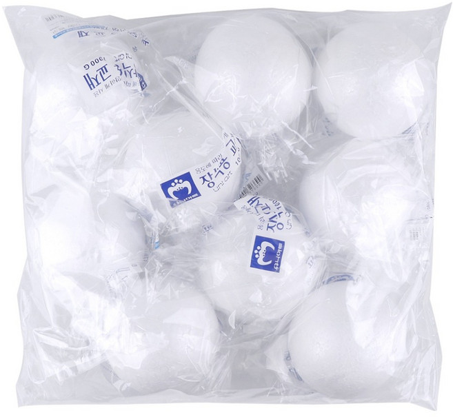 유니아트 스티로폼 백구 100mm, 9개