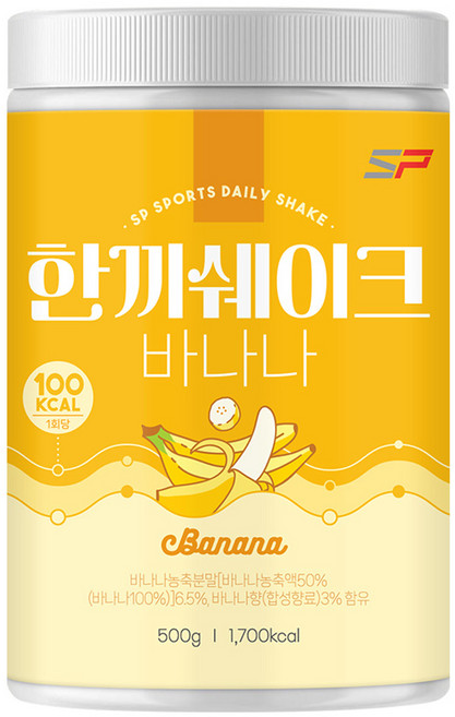 SP 成豐洋行 一餐奶昔 香蕉拿鐵口味, 500g, 1個