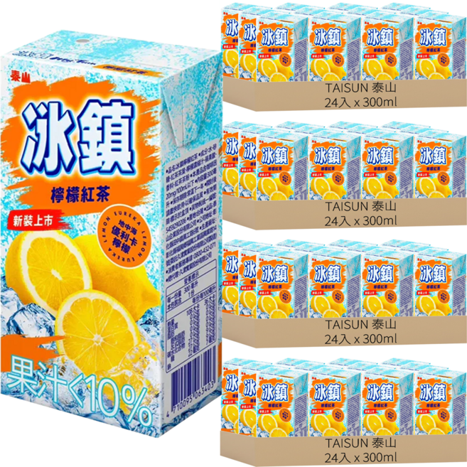 TAISUN 泰山 冰鎮檸檬紅茶, 300ml, 96入