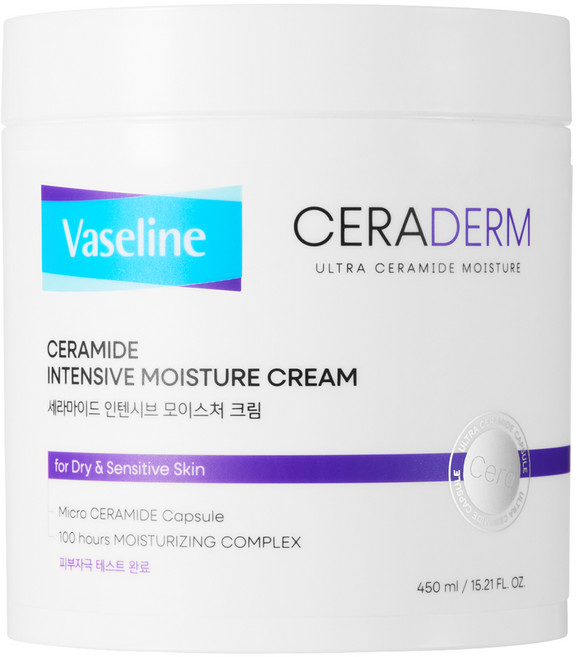 애경바세린 세라덤 인텐시브 모이스처 바디크림, 450ml, 1개