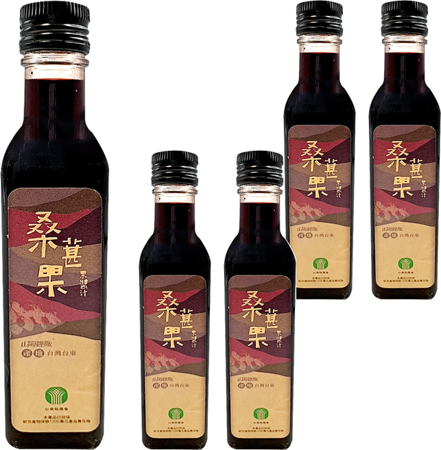 山海經脈 桑葚果醬汁, 350g, 350ml, 5瓶