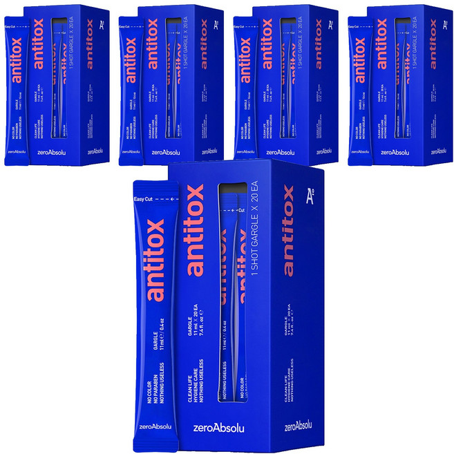 안티톡스 제로앱솔루 가글, 11ml, 100개