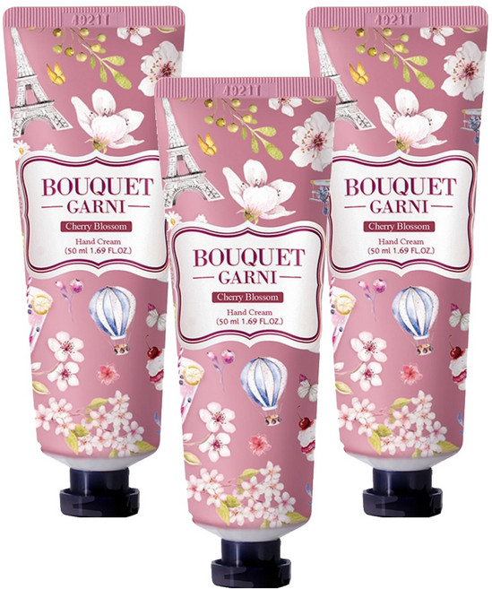 BOUQUET GARNI 香氛護手霜 櫻花香 50ml, 3條