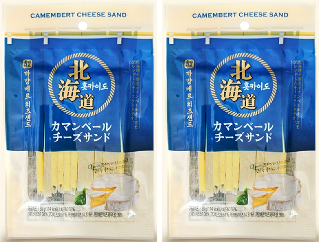 훗카이도 까망베르 치즈샌드, 2개, 38g