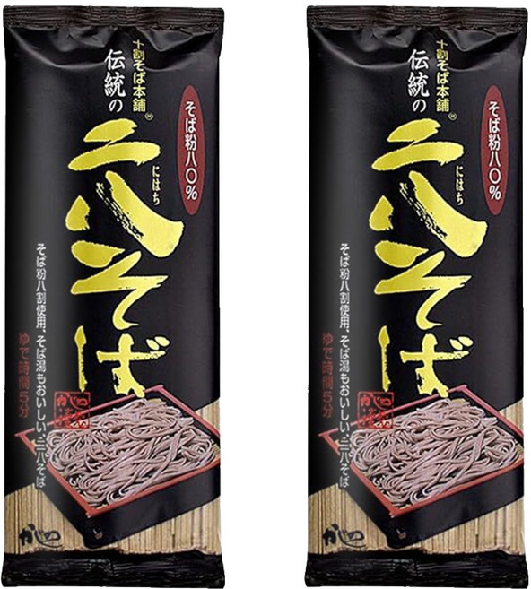 야마모토카지노 전통 니하치 소바, 250g, 2개