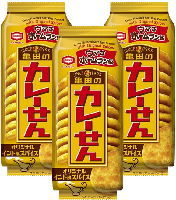 龜田製菓 咖哩米果, 3包, 117g