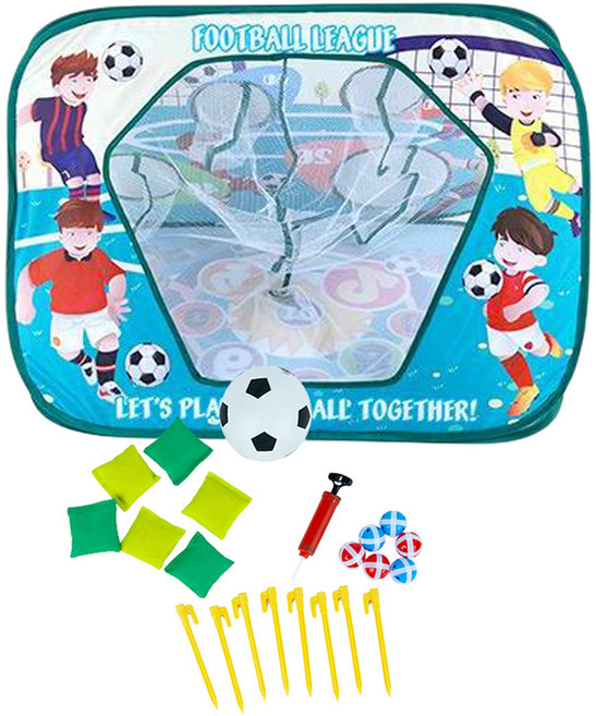 캐스비 스포츠 3in1 접이식축구골대 세트, 1세트, 혼합색상