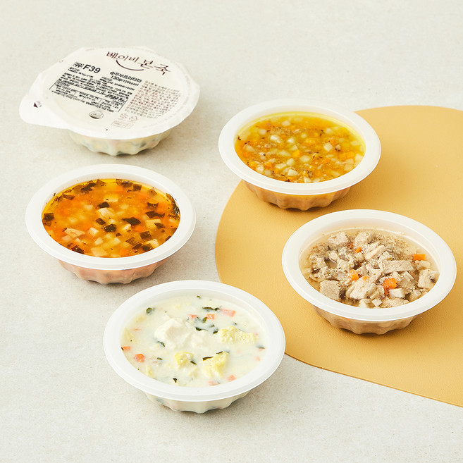 베이비본죽 유아식 반찬세트 닭볶음탕 130g + 한우단호박영양찜 130g + 순두부프리타타 130g + 간장돈불고기 130g, 520g, 1세트