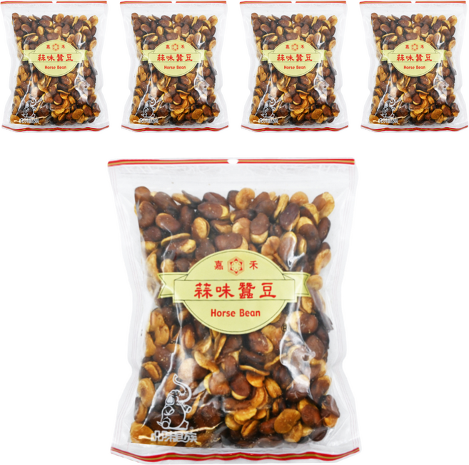 品味食族 嘉禾 蒜味蠶豆, 450g, 5包