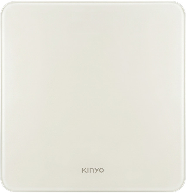 Kinyo LED簡約質感體重計, 米黃色, 1個, NDS-230