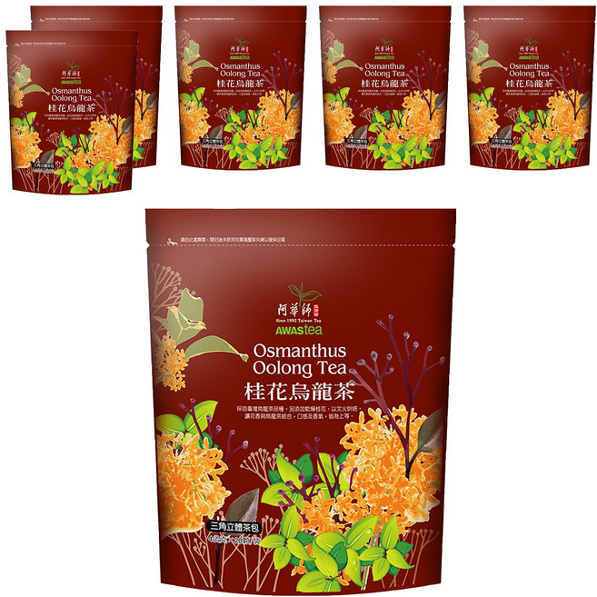 AWAStea 阿華師 桂花烏龍茶, 4g, 20包, 6袋