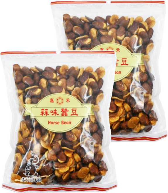 品味食族 嘉禾 蒜味蠶豆, 450g, 2包