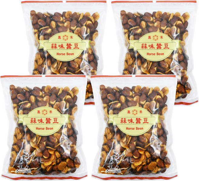 品味食族 嘉禾 蒜味蠶豆, 450g, 4包