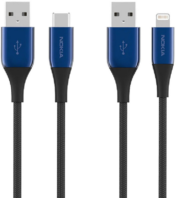 NOKIA P8201 Lightning Combo充電線組, 125cm, 夜幕綠, 1組