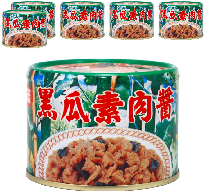 大茂 黑瓜素肉醬, 180g, 6罐