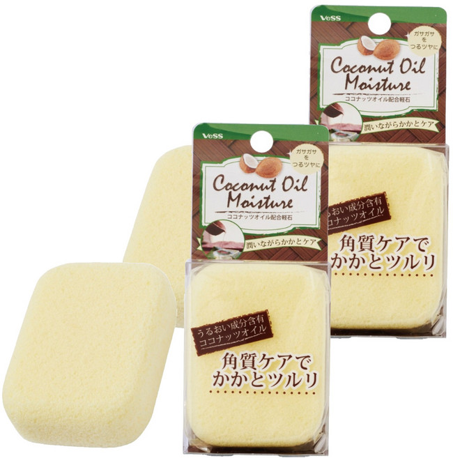 베스 코코넛 오일을 배합한 경석 발각질제거용, COH-600, 2개, 1개입