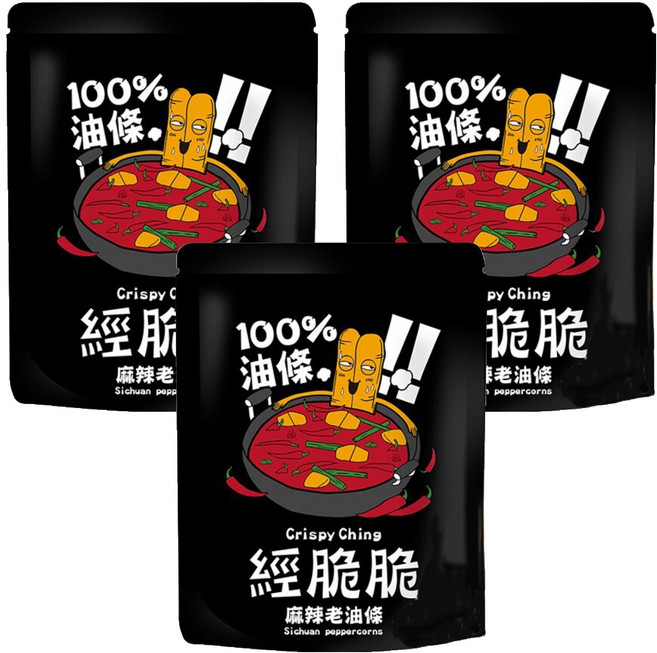 Crispy Ching 經脆脆 老油條麻辣, 50g, 3包