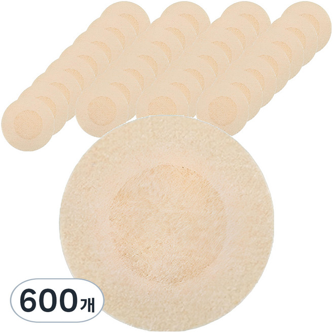 솜데이 원형 초슬림 니플패치 스킨컬러 60mm, 600개