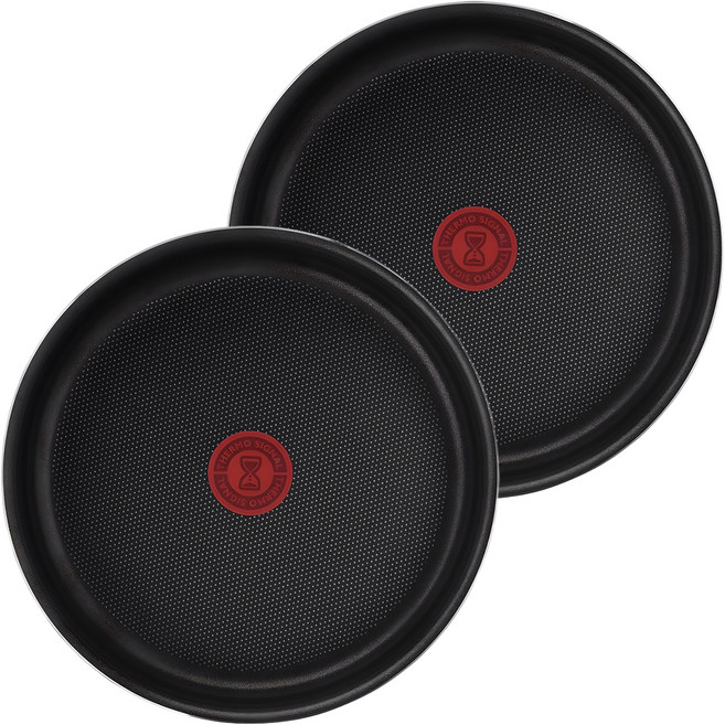 테팔 이지 쿡앤클린 블랙 앤 레드 프라이팬, 24cm, 2개