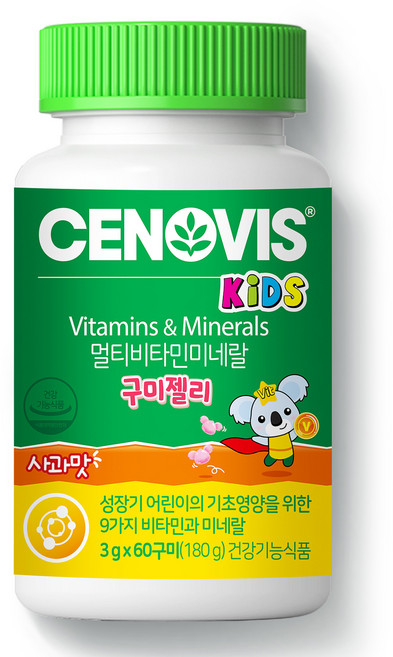 세노비스 키즈 멀티비타민 미네랄 구미젤리, 60정, 1개