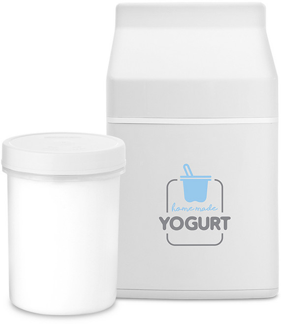 로이첸 미뉴트리 요거트메이커 + 발효용기 세트, 밀키화이트 + 화이트, 1세트