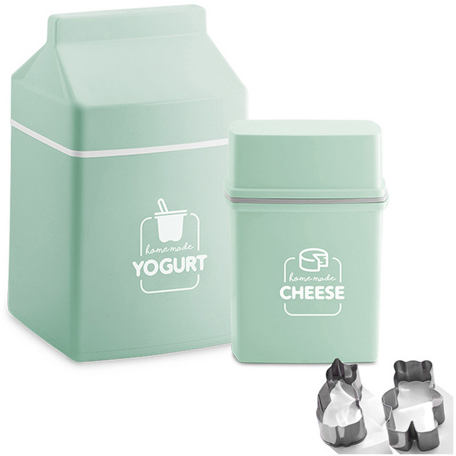 로이첸 그릭요거트 커터 2종 + 요거트 + 치즈메이커 세트, 민트그레이(요거트, 치즈메이커), 1세트