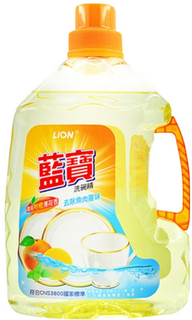 藍寶 柑橙香洗碗精, 3kg, 1瓶