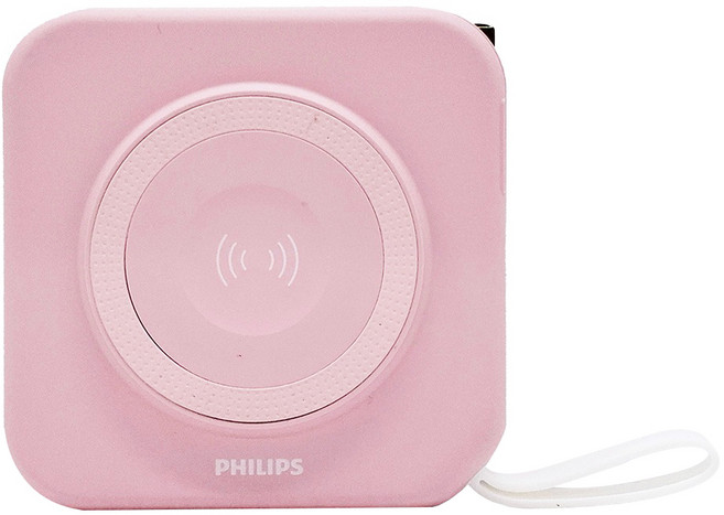 PHILIPS 飛利浦 FunCube 2.0多合一磁吸行動電源, DLP4348C-P, 粉色