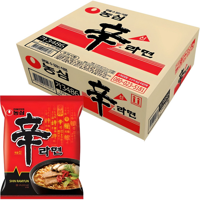 농심 신라면 120g, 30개