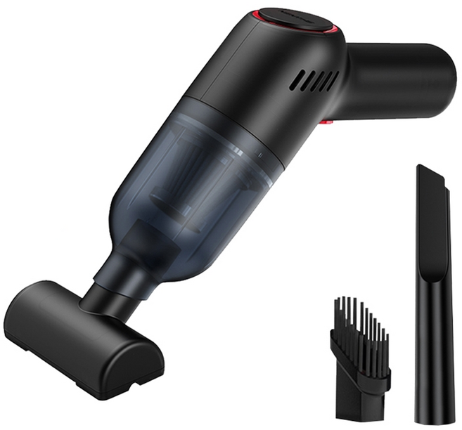 Timo 北歐風 USB充電式無線手持吸塵器, 午夜黑, 1個