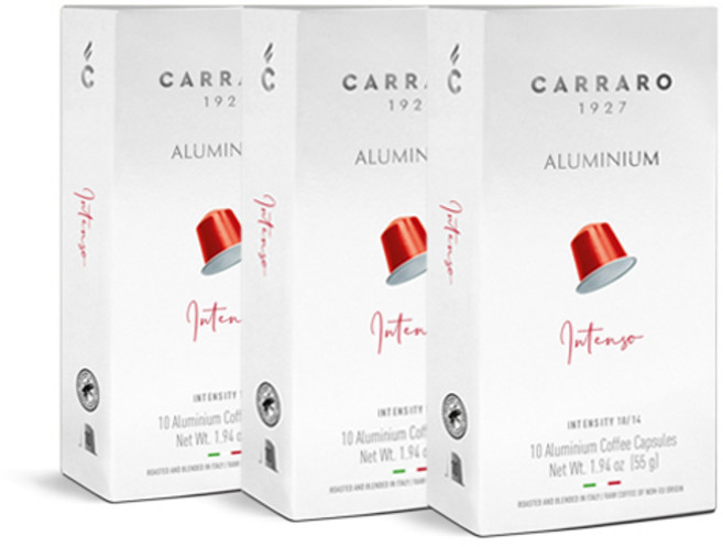 까라로 네스프레소 호환 캡슐 알루라인 인텐소, 5.5g, 10개입, 3개