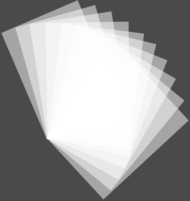 리코즈 슈링클 공예 페이퍼 A5, 반투명, 10개