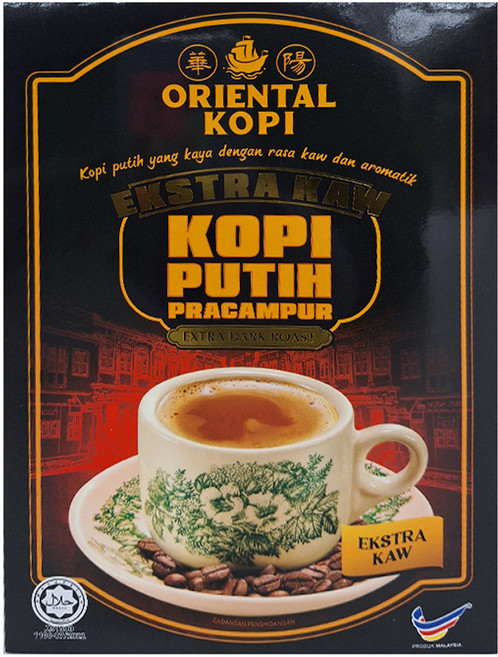 ORIENTAL KOPI 華陽 南洋風味白咖啡 三合一 特濃風味, 40g, 10條, 1盒