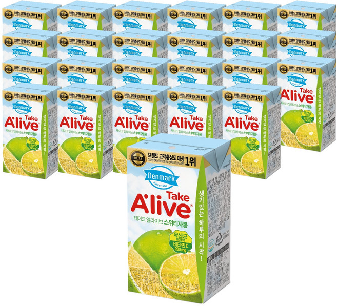 덴마크 테이크 얼라이브 스위티자몽, 120ml, 24개