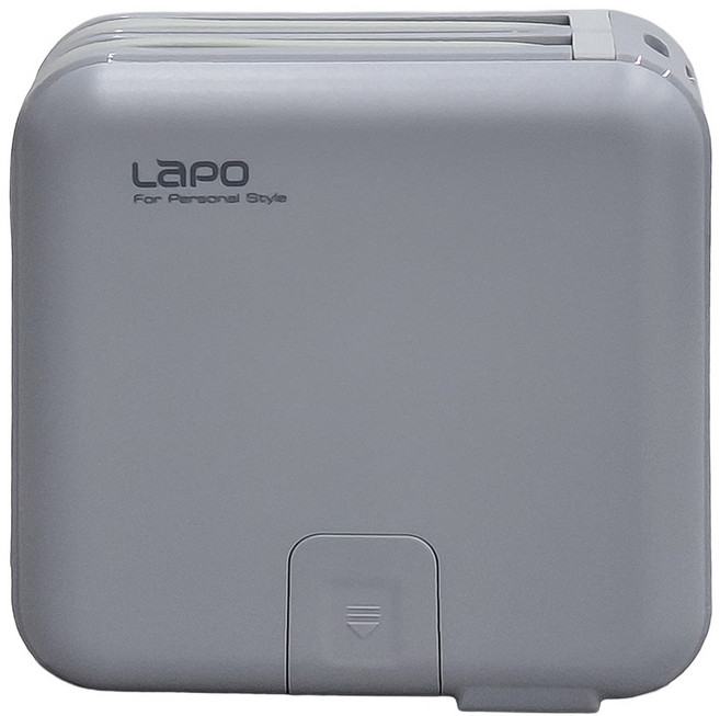 LaPO 多功能無線充行動電源 Type-C + Lightning, WT-03CM, 迷霧灰