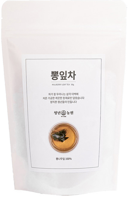청년농원 저온가공 뽕잎차 삼각티백, 1g, 50개입, 1개