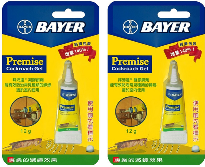 bayer 拜耳 蟑螂凝膠餌劑, 12g, 2支