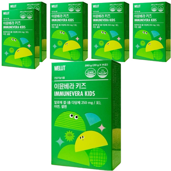 웰릿 정품 이뮨베라 키즈, 280g, 6개