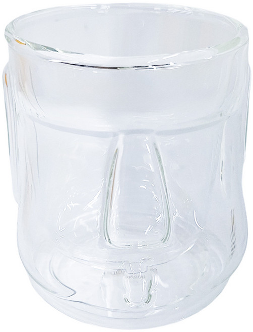 GOODGLAS 好玻 嘟嘴摩艾雙層杯 300ml Z-250-4717011112221, 清透色, 1個